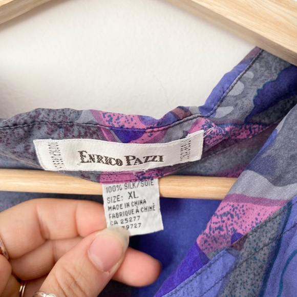Vintage enrico Pazzi silk shirt - Picture 4 of 6